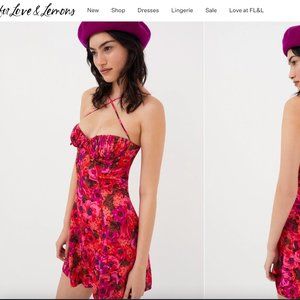 Floral For Love & Lemons Mini Dress - NEW